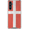 Denmark Flag Distressed Galaxy S23 FE Clear Case